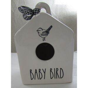 Rae Dunn Baby bird birdhouse by Magenta bird house feeder mini artisan
